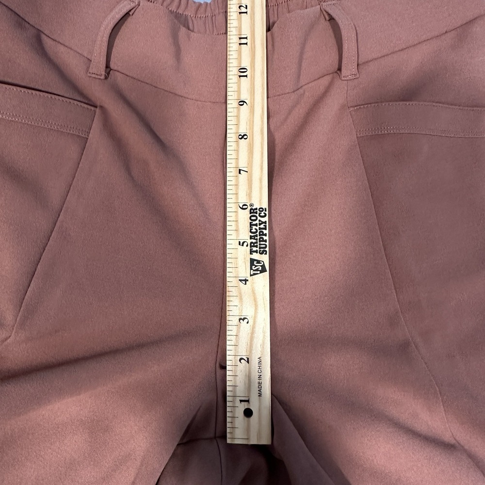 Maurices‎ Size Large High Rise Skinny Crepe Pull on Pants Dark Coral NWT - Picture 11 of 12